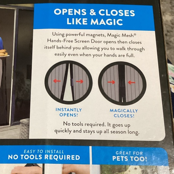 Magic mesh deluxe, hands-free screen door deluxe - Picture 3 of 4